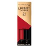 Folyékony Rúzs - Max Factor Lipfinity, Lip Colour + Top Coat, árnyalata  120 Hot, 1 csomag