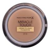  Alapozó krém SPF 30 - Max Factor Miracle Touch Cream to Liquid Foundation, árnyalata  060 Sand, 11,5 g