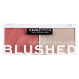 Pirosító Sminkpaletta - Makeup Revolution Relove Colour Play Blushed Duo, Cute