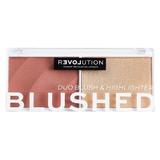 Pirosító Sminkpaletta - Makeup Revolution Relove Colour Play Blushed Duo,  Kindness