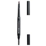 Szemöldökceruza ecsettel - Makeup Revolution Relove Power Brow Pencil, árnyalata Dark Brown, 0,3 g