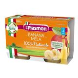 Snack pépesített banán és alma 100% természetes - Plasmon, 4 hónap+, 2 x 104 g