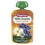 Gluténmentes Alma- és Áfonyapüré  - Plasmon 100% Frutta, 6 hónap+, 100 g
