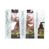 Hidratáló csomag a hajfürtökre - Macadamia Ultra Rich Moisture Trio Foil Pack: Sampon (10ml), Hajbalzsam (10ml), Hajolaj-kezelés (5ml)