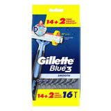 Borotva 3 Pengével - Gillette Blue 3 Smooth, 16 db.