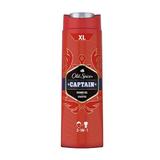  Férfi Tusfürdő és Sampon - Old Spice Captain Shower Gel + Shampoo 2in1, 400 ml