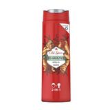  Férfi Tusfürdő és Sampon - Old Spice Bearglove Shower Gel + Shampoo 2in1, 400 ml