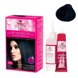 Permanens hajfesték - Kallos Glow Long Lasting Cream Hair Colour árnyalat 110 Kékes fekete